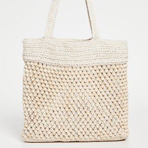 Madewell The Beaded Crochet Tote Bag